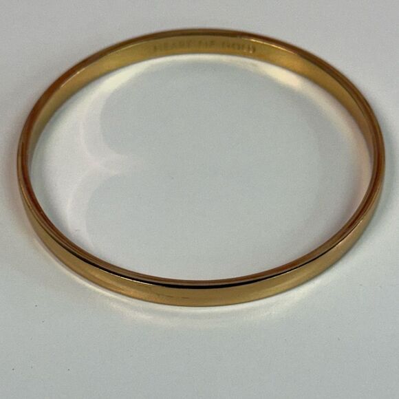 Kate Spade Gold Heart Of Gold Bangle Bracelet - Picture 2 of 4